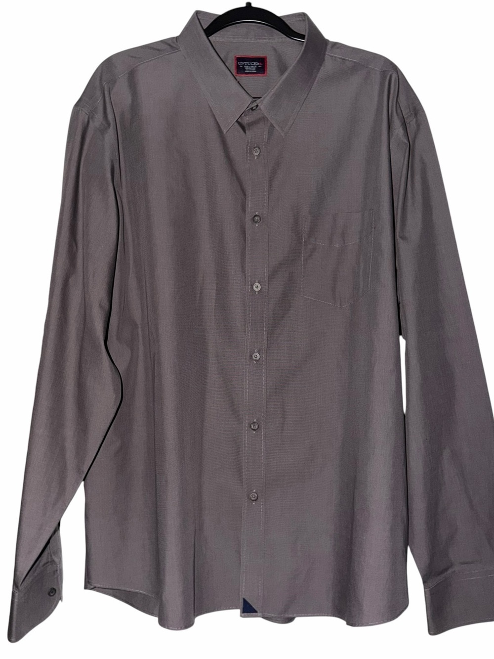 UNTUCKit XXL Gray Button Down